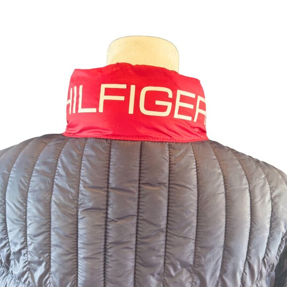 Tommy Hilfiger Packable Puffer Jacket – Navy / White / Red – Size M - Picture 2 of 7